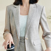 剩XXL 米思阳2026秋季新款气质职业短款西装修身一粒扣搭配正装外套0052 商品缩略图4