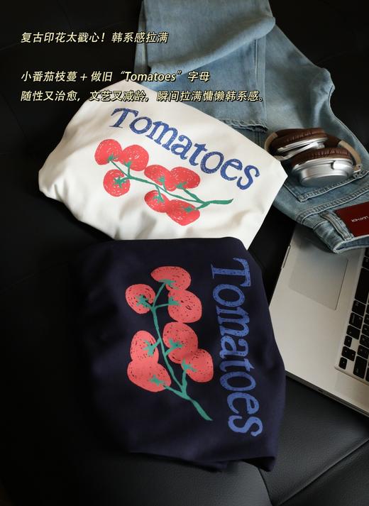 韩系松弛感・🍅小番茄印花长袖T恤 商品图11
