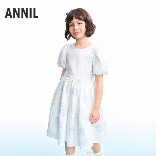 【实体店同款】女童短袖连衣裙夏季新款安奈儿童装AG623141 商品图0