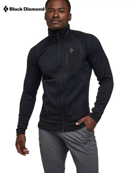 F031265户外柔软舒适抓绒衣运动立领拉链防风保暖层外套 商品图8