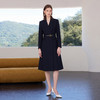 IWY/高级感藏青色连衣裙女收腰显瘦职业装通勤裙气质商务西装裙Q1518 商品缩略图1