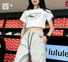 F031230拉链网格元素宽松直筒通风透气柔软舒适亲肤长裤 商品缩略图9