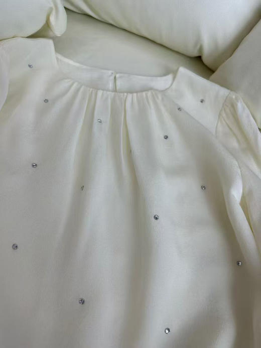 新款重磅烫钻真丝衬衫 商品图2