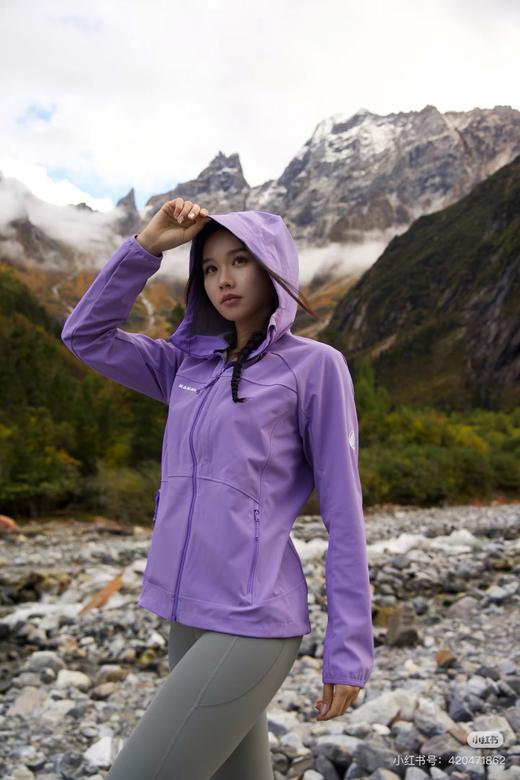 点此购买 猛犸象春秋季女士第七代户外防泼水运动休闲夹克 zc 342056 商品图11