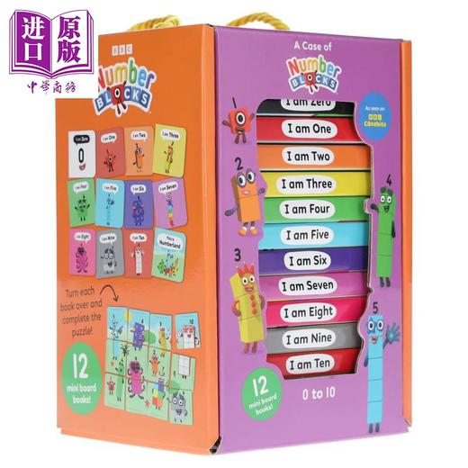 预售 【中商原版】数字积木12册小套装 A Case of Numberblocks 12 Mini Books Collection Box Set 英文原版 儿童卡通动画学习绘本 商品图4