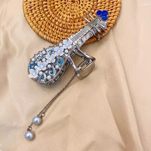 【敦煌琵琶-弦乐留芳首饰发夹】小众温柔古风发夹 新中式仙气碎发卡子抓夹头饰 商品图3