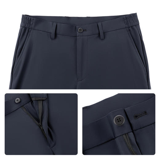 【针织弹力/调节腰头】柒牌西裤2026夏季新款高弹休闲商务裤子男 130H72620 商品图3