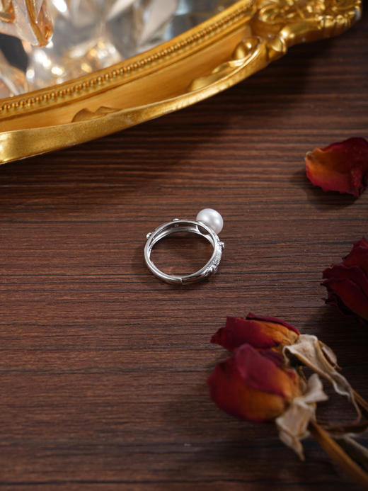 子佩集【璀璨启程】银S925珍珠惜王妃戒指【R2217】双色点钻2602 商品图7