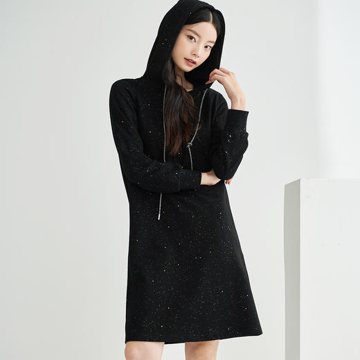 剩S 芳外新款休闲连衣裙宽松直筒显瘦中长款裙子女8T22CL1460 商品图4