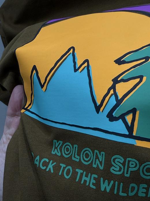 点此购买 可隆春夏季男女款艺术家NAIJEL合作印花圆领上衣短袖T恤 ss 342043 商品图9