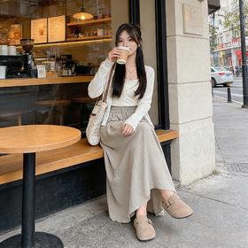 【GeLaiZi-素氧亚麻半身阔腿裙裤】软糯丝滑亚麻面料 自带空气感 遮胯藏肉 修饰腿型 拉高腰线 不挑年龄身材 轻松Get松弛感 微胖通勤约会百搭神裤