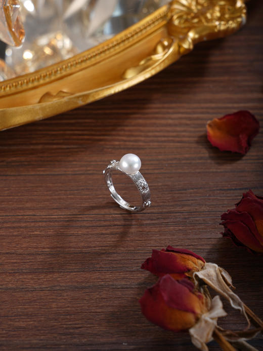 子佩集【璀璨启程】银S925珍珠惜王妃戒指【R2217】双色点钻2602 商品图8
