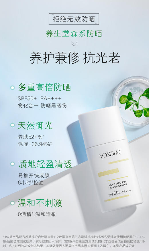 养生堂 多效清透水感防晒乳 商品图2