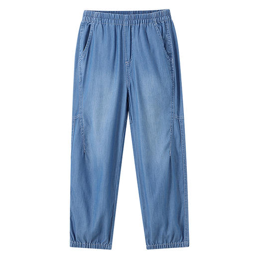 【实体店同款】男童全腰牛仔单裤夏季新款安奈儿童装AB626040 商品图5