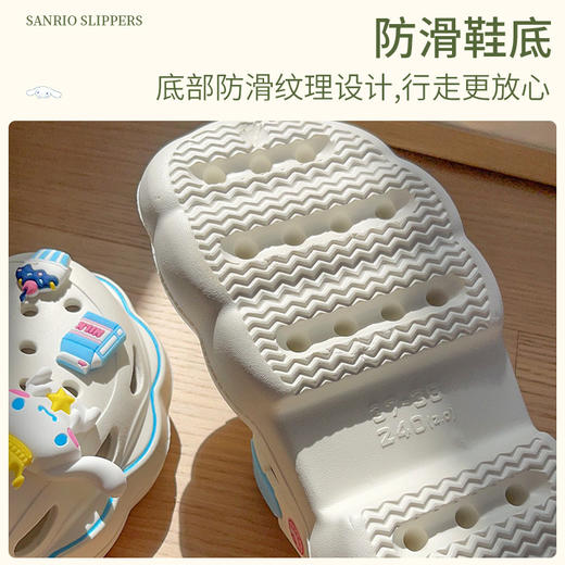 【软萌可爱❗柔软耐穿】三丽鸥洞洞鞋女夏季卡通配饰ip联名外穿厚底EVA防滑两穿拖鞋。rh 商品图1