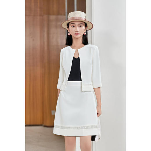 醋酸 三件套  外套+吊带+半身裙    套装5R25CG4642 商品图1