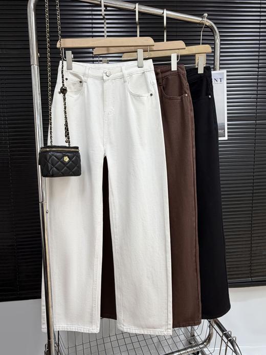 爆款3-7天发货！isabelle marran气质窄版高腰百搭直筒牛仔裤68905 商品图6