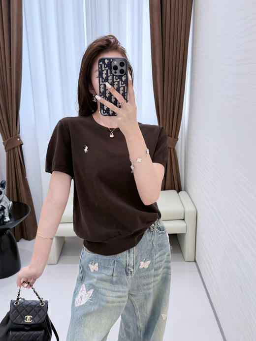 313-2出工厂大门就你家 极限秒杀 小马刺绣 基础针织短袖/针织长袖 商品图7