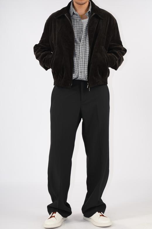 男款羊毛直筒西裤长裤he006 商品图3