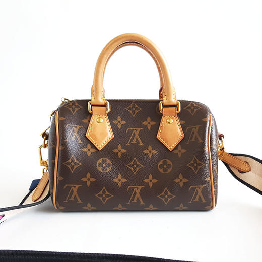 【95新】LV路易威登SPEEDY系列M46234老花黑肩带speedy 20手提单肩包女士090326AK05 商品图4