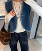 老米优品🎈3-5天！福利款❤ 出口品质。懒人穿搭天花板《复古水洗单宁毛边设计款牛仔马甲+鱼尾裙套装》甜酷平衡刚刚好，毛边设计+同色系高级感拉满~TZ260312A 商品缩略图9