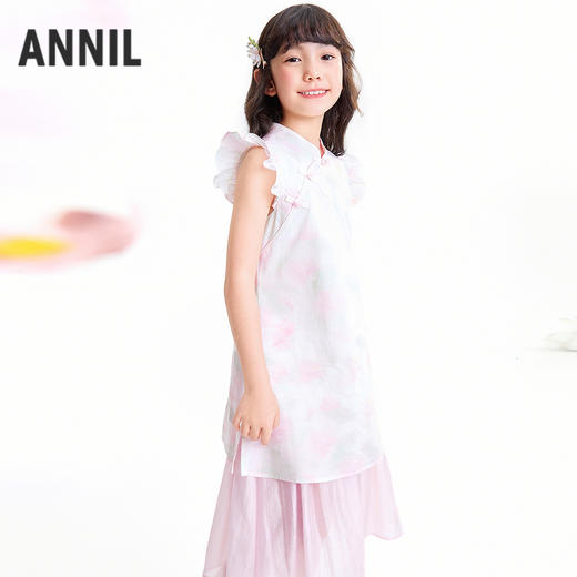 【实体店同款】女童无袖连衣裙夏季新款安奈儿童装AG623166 商品图1