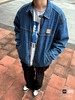 F031237美式复古工装底特律水洗做旧牛仔翻领夹克 商品缩略图6