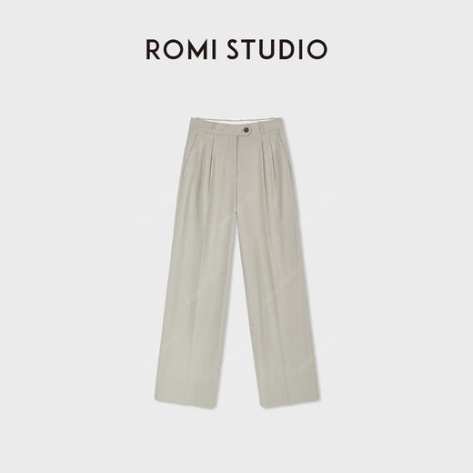 ROMI STUDIO“低调简雅”初剪澳毛意大利工艺直筒长裤 RWDSXT1757 商品图1