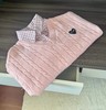 F031261少女感浅粉色宽松oversize黑色爱心刺绣假两件针织毛衣 商品缩略图8
