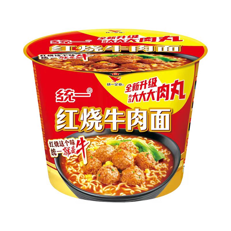 统一来一桶红烧牛肉味面103g21421136