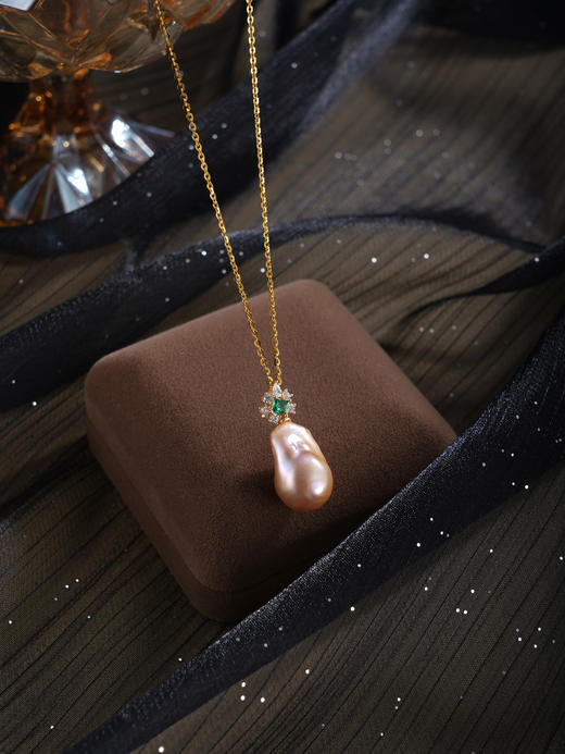 子佩集【华彩人生】银S925珍珠惜王妃套链项链【W7532-1】双色巴洛克彩2602 商品图10