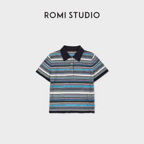 ROMI STUDIO“复古腔调”莱赛尔羊毛混纺云感高密短袖T恤RWDSS61796