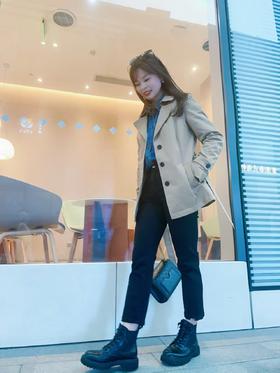 【直发】LONDON FOG新品女士中款风衣外套-LW15WF501