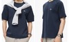 F031221春夏新款立体连肩袖设计舒适挺括百搭休闲运动短袖圆领T恤 商品缩略图4