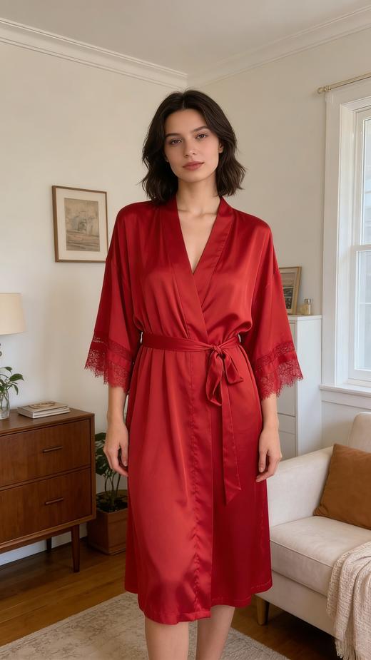 【100%桑蚕丝2件套】SCHIESSER德国舒雅 铂雅女士高端真丝吊带睡裙2件套 91/20630H 商品图1