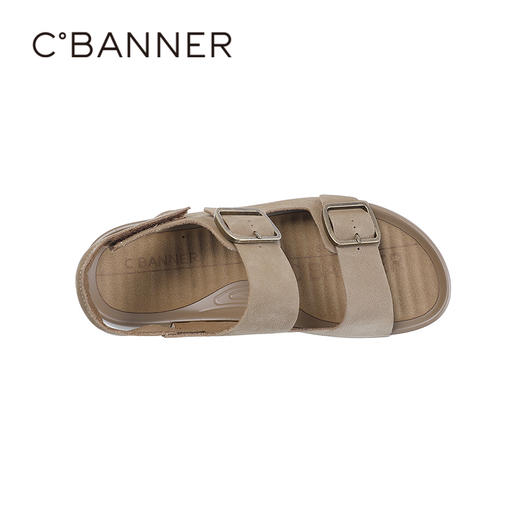 千百度2026夏季男鞋简约利落时尚有型随心调节勃肯凉鞋A26318527 商品图2