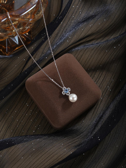 子佩集【幸运长久】银S925珍珠惜王妃套链项链【W7595】双色四叶草2602 商品图9