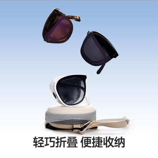 【裸感体验 视野通透】素湃折叠可收纳墨镜F3456 久戴不累 商品图3