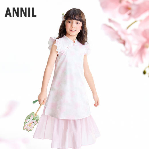 【实体店同款】女童无袖连衣裙夏季新款安奈儿童装AG623166 商品图0