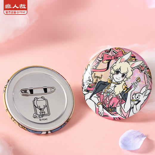 《非人哉官方店》梦中画马口铁徽章盲盒动漫周边双闪玻璃碎吧唧胸针 商品图3