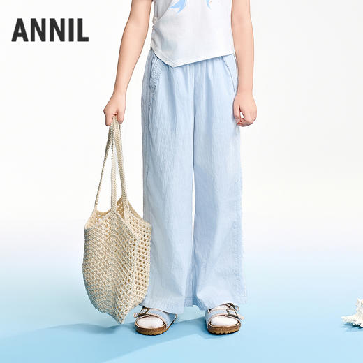 【实体店同款】女童全腰梭织单裤夏季新款安奈儿童装AG626245 商品图0