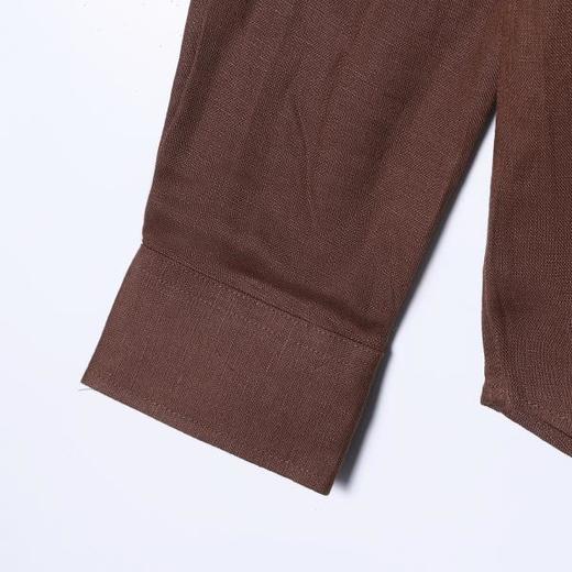 SDSA男装2026新款高贵轻奢极简风纯色长袖衬衫百搭时尚复古衬衣 商品图3