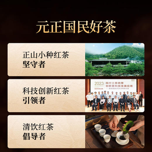 元正 国民好茶骏眉金芽 特级茶叶正宗武夷山红茶自饮口粮茶叶罐装 商品图4