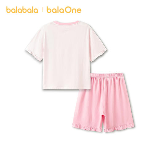 【奶噗噗IP】巴拉巴拉儿童睡衣套装夏季空调服女童家居服短袖抗菌 商品图2