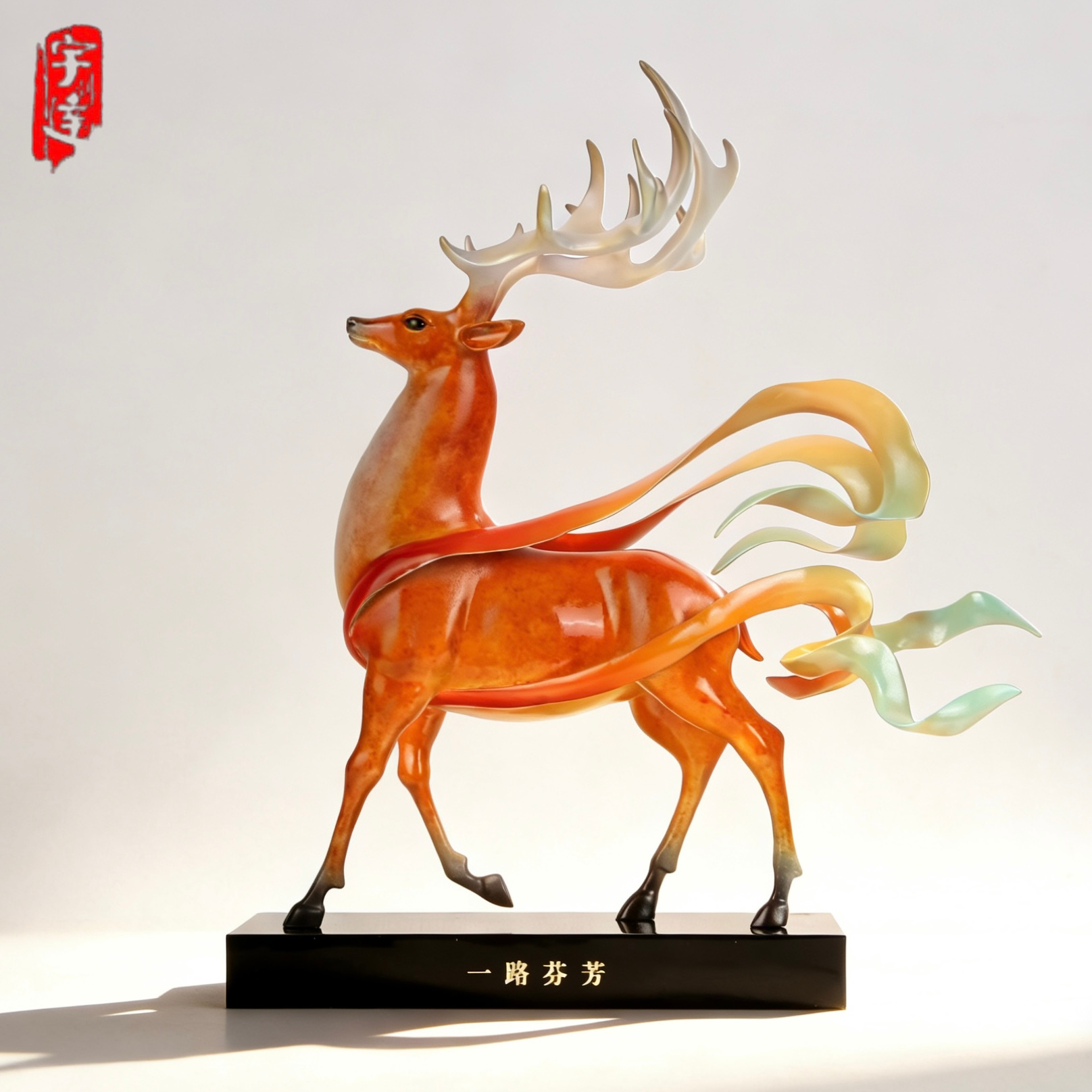 宇达青铜摆件 创意艺术礼品《一路芬芳》家居装饰工艺摆件