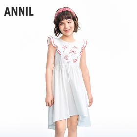 【实体店同款】女童短袖连衣裙夏季新款安奈儿童装AG623143