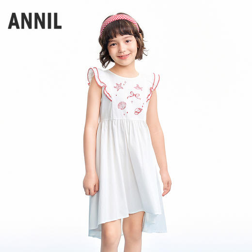 【实体店同款】女童短袖连衣裙夏季新款安奈儿童装AG623143 商品图0