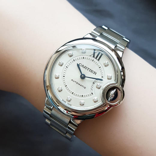 【95新】CARTIER 卡地亚WE902074自动机械机芯33MM（女款）蓝气球系列镶嵌钻石刻度060326NJS03 商品图7