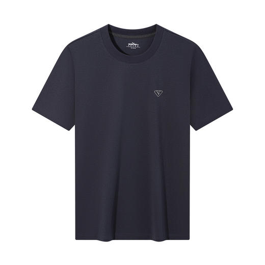 【50支双面凉感】柒牌男装2026夏季圆领柔软凉感商务休闲短袖T恤 130T72170 商品图4