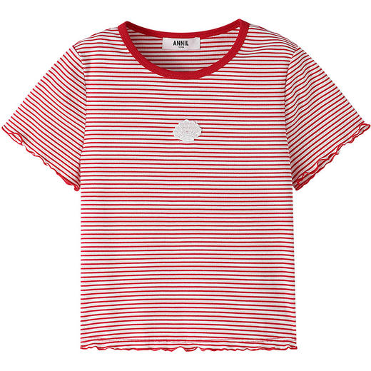 【实体店同款】女童短袖针织衫夏季新款安奈儿童装AG621222 商品图6